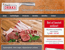 Tablet Screenshot of derksvlees.nl